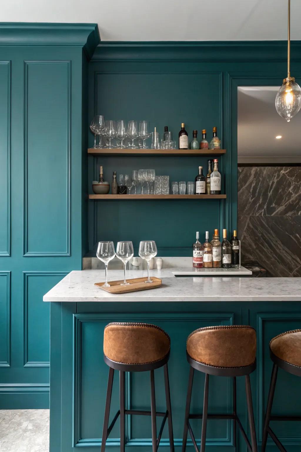 A bold color makes the bar area stand out.