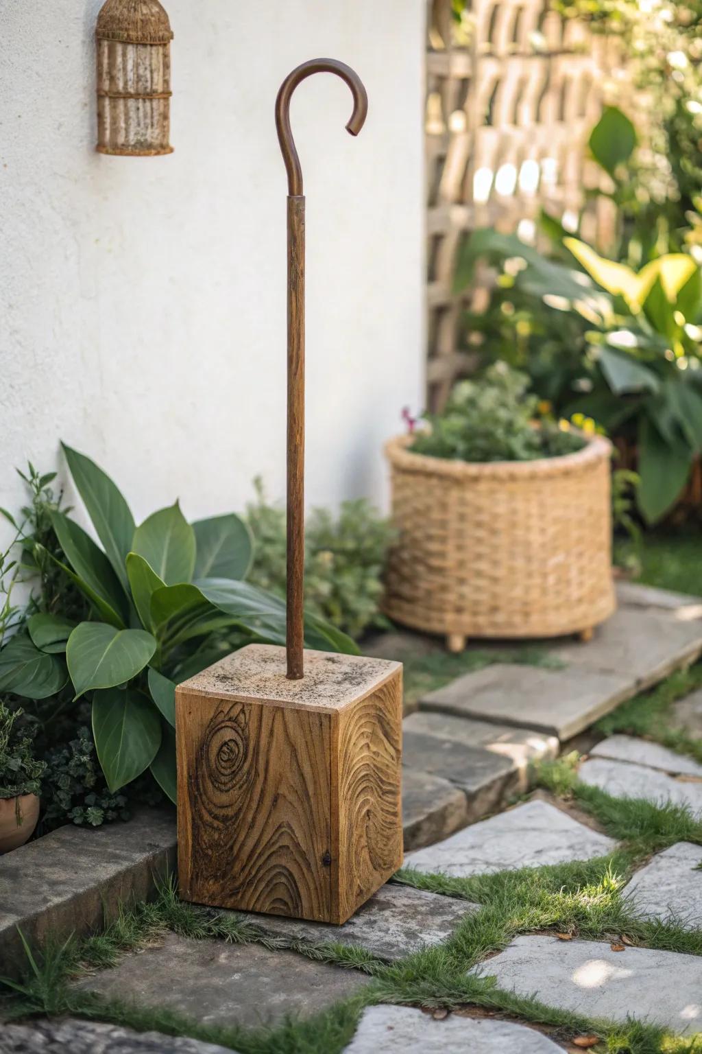 Elevate your garden style with a touch of craftsmanship and natural beauty. 🌿✨ #ScandinavianMinimalism #BohoChic