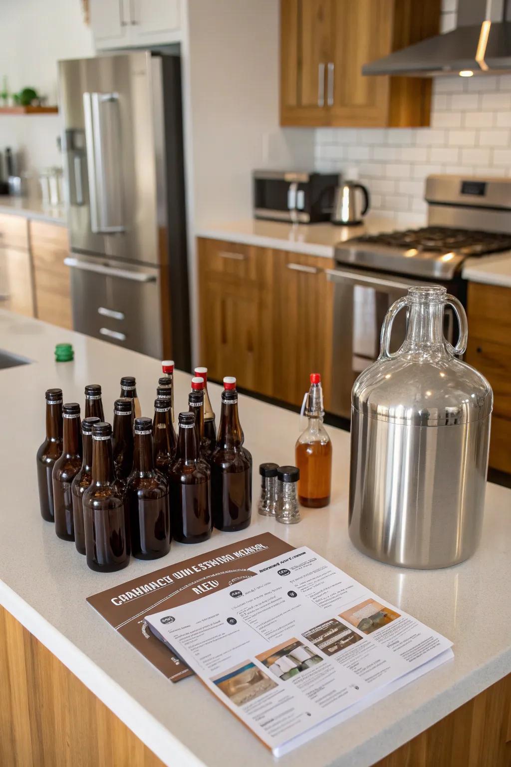 Brew your own joy with a complete home brewery kit.