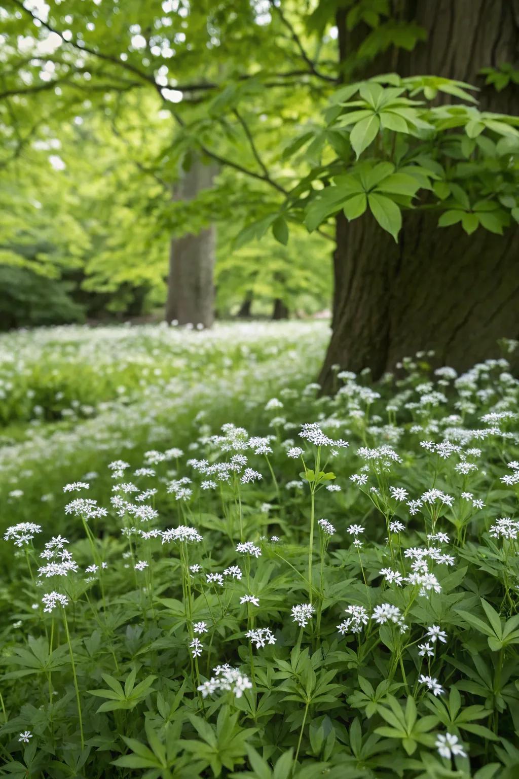 Sweet Woodruff creates a magical groundcover.