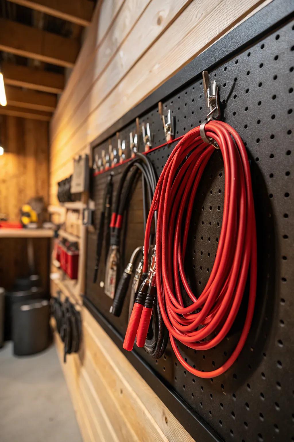 Transform your garage with pegboard prowess – where practicality meets art.