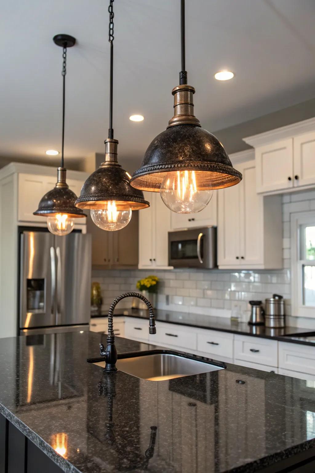 Pendant lights that illuminate your kitchen with style.