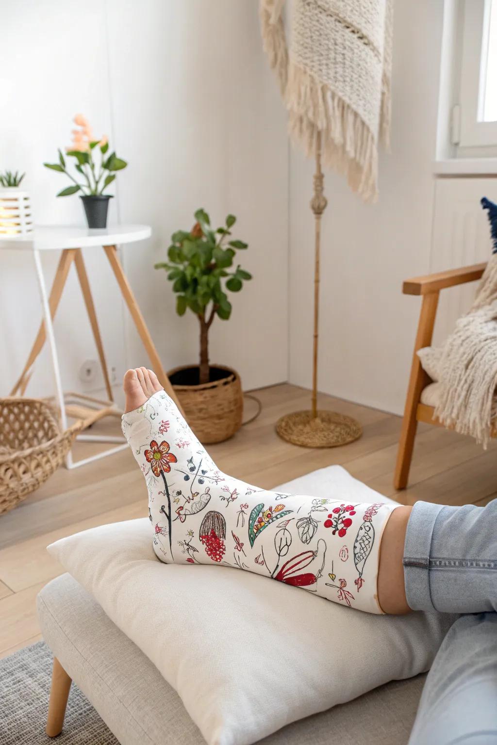 Transform your healing journey with playful and whimsical doodles that bring a smile to every step.