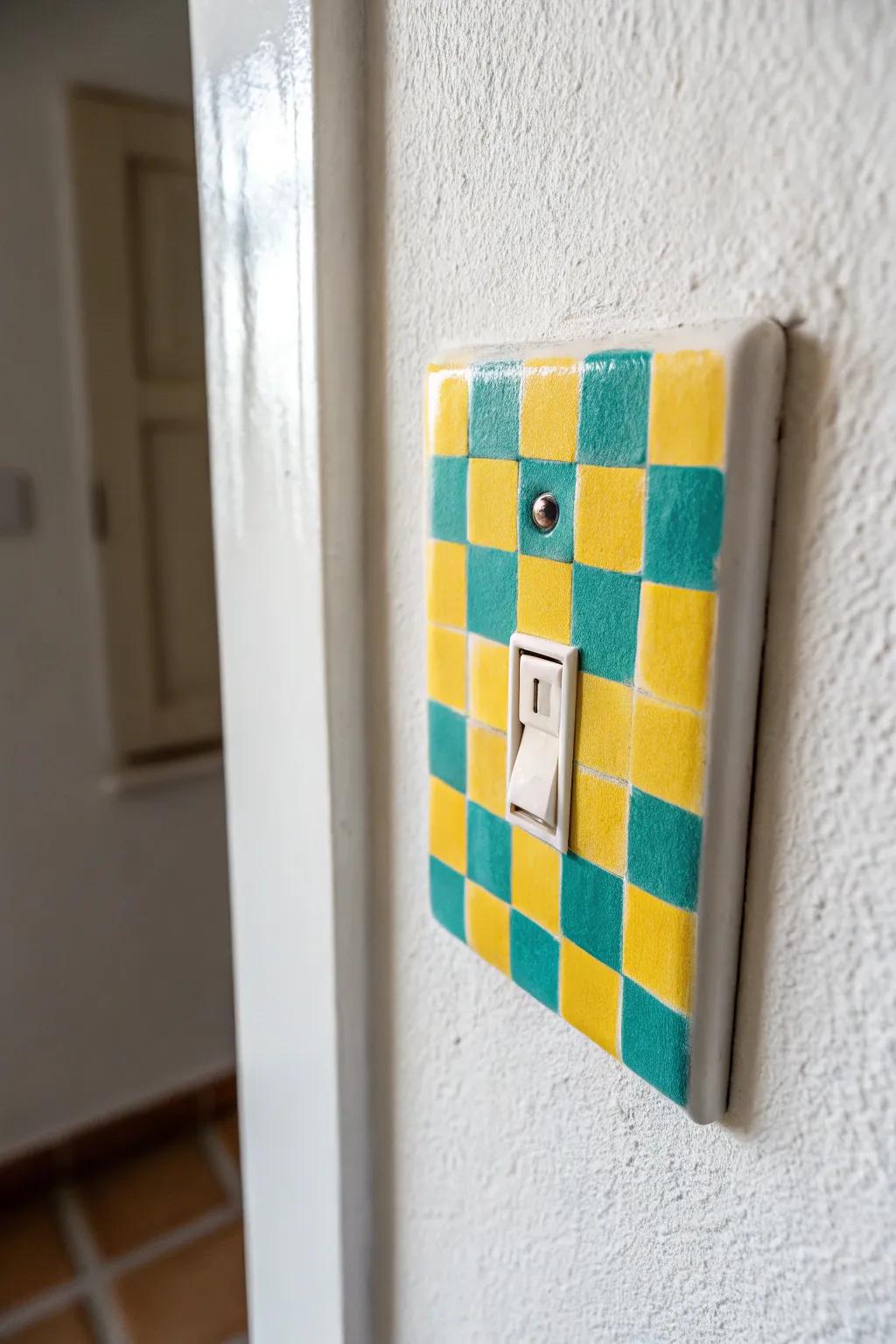 Elevate your home decor with a chic checkerboard light switch—bold, beautiful, and effortlessly stylish.