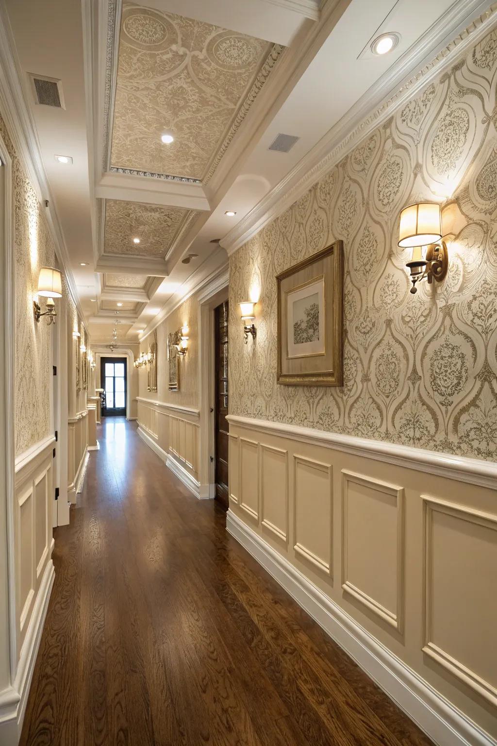 Wainscoting adds depth and character to walls.