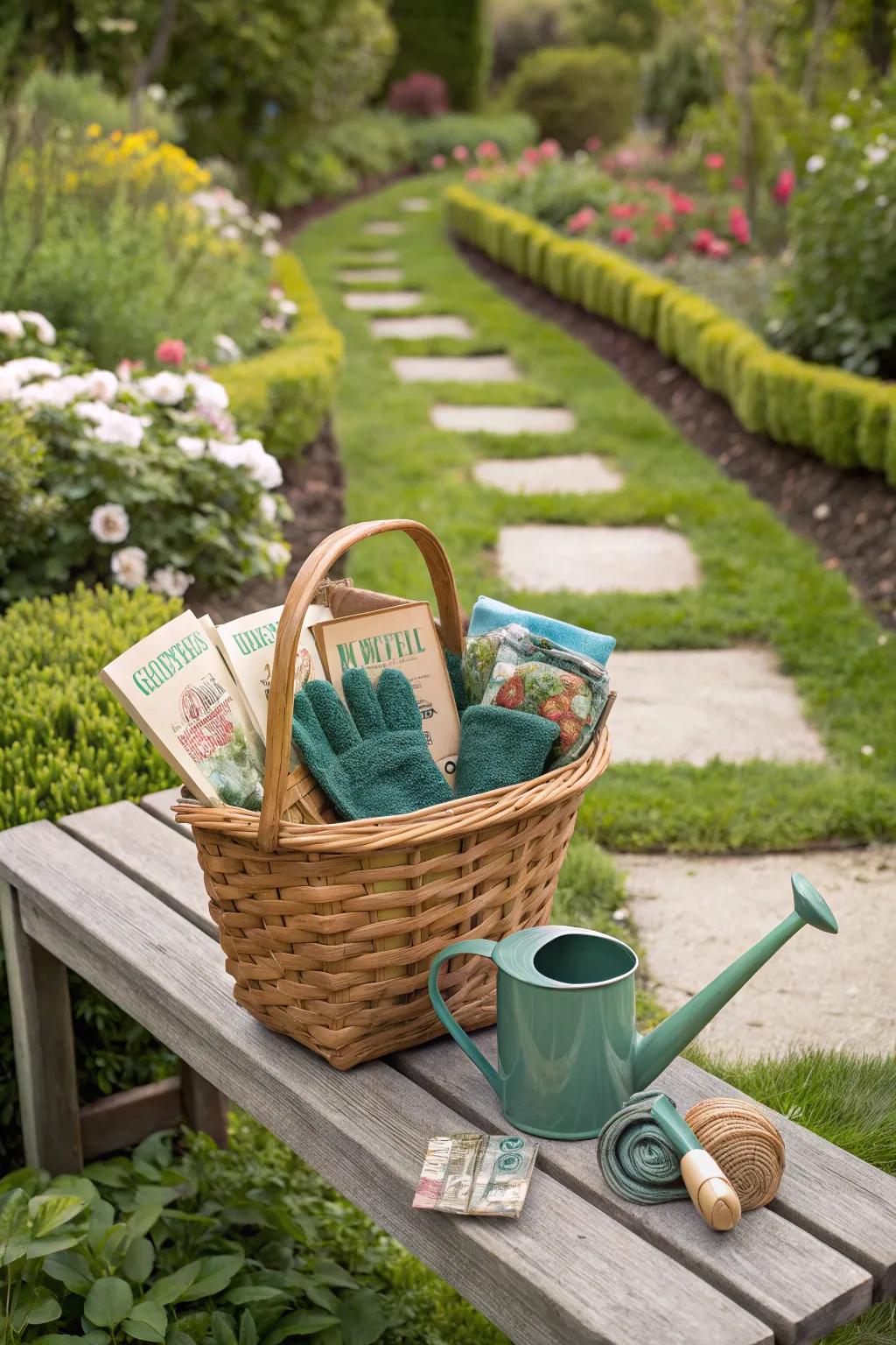 A gardener's dream basket for the mom with a green thumb.