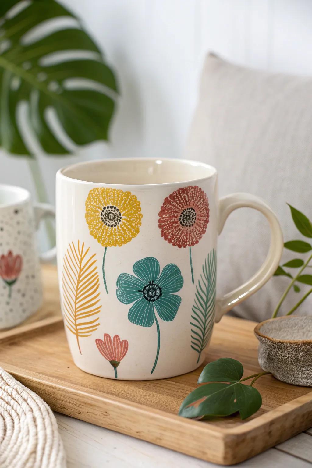 Celebrate Mother's Day with a personalized touch—create cherished memories with a fingerprint art mug!