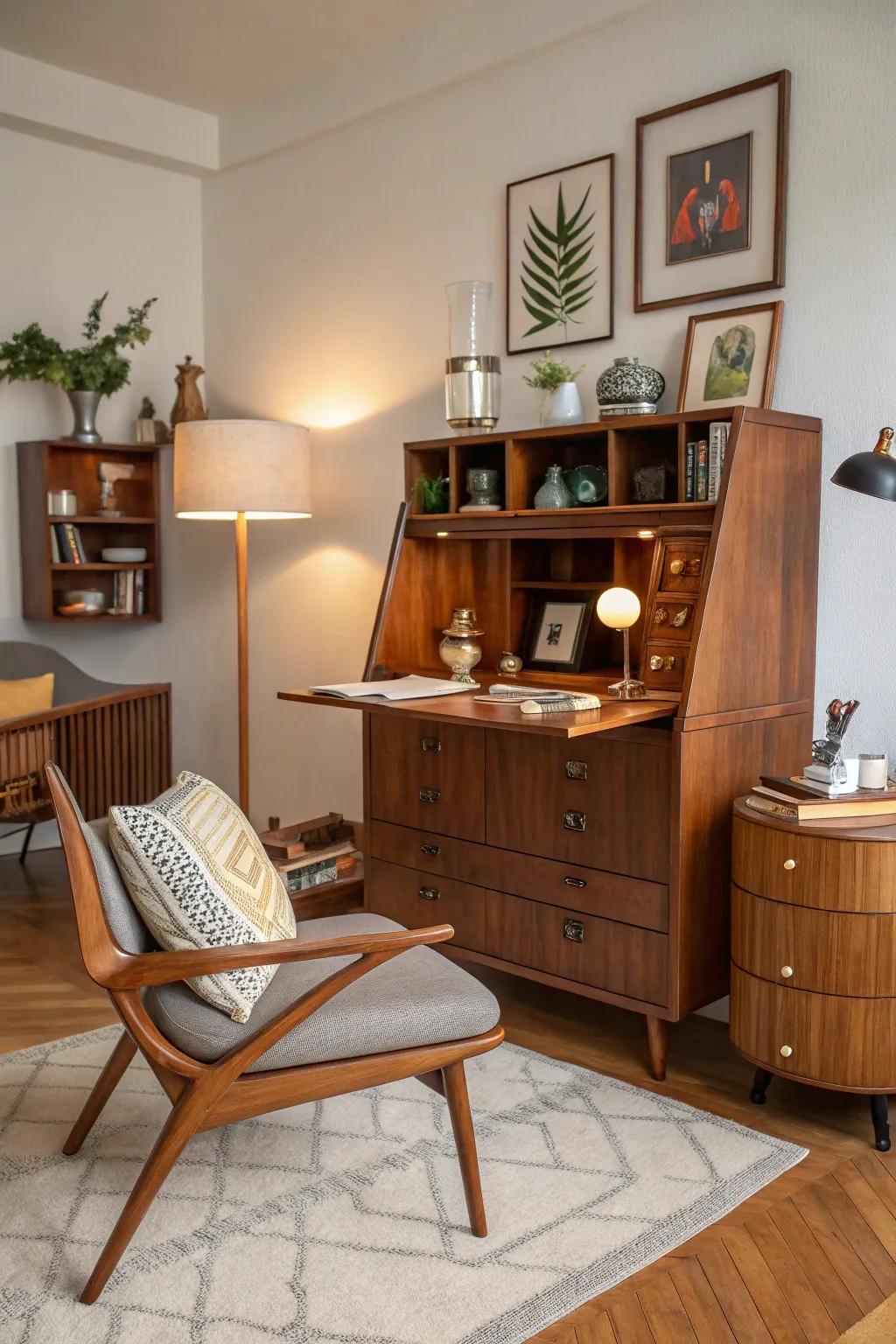 Add a touch of mid-century elegance with this Murphy desk.