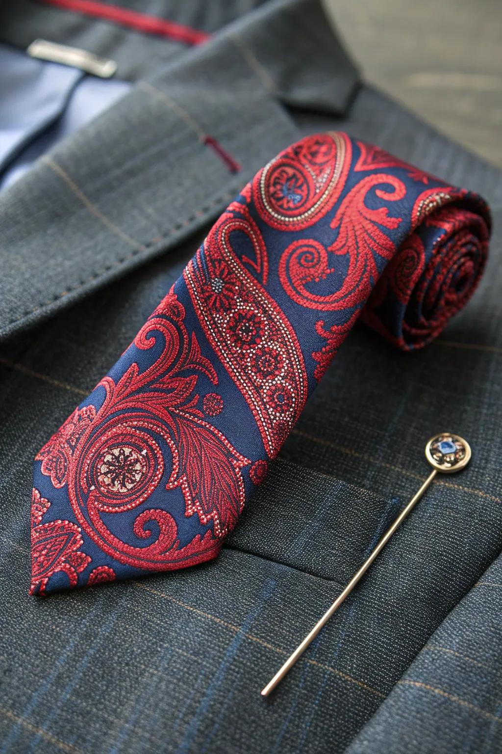 Elevate your style with a unique necktie brooch that combines sophistication and craftsmanship.