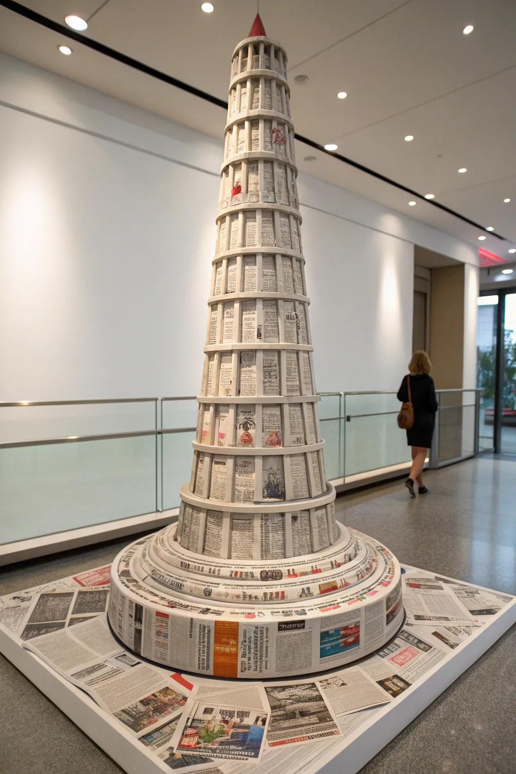 Master the Art of Stability: A Bold Foundation for Your Newspaper Tower Challenge