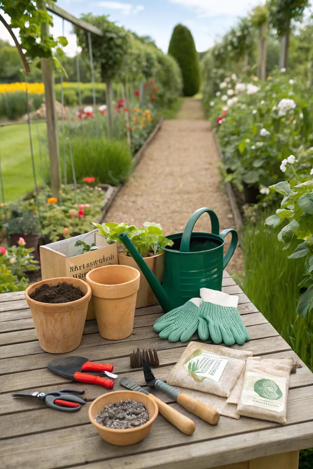 A gardening kit ready to cultivate new green thumbs.