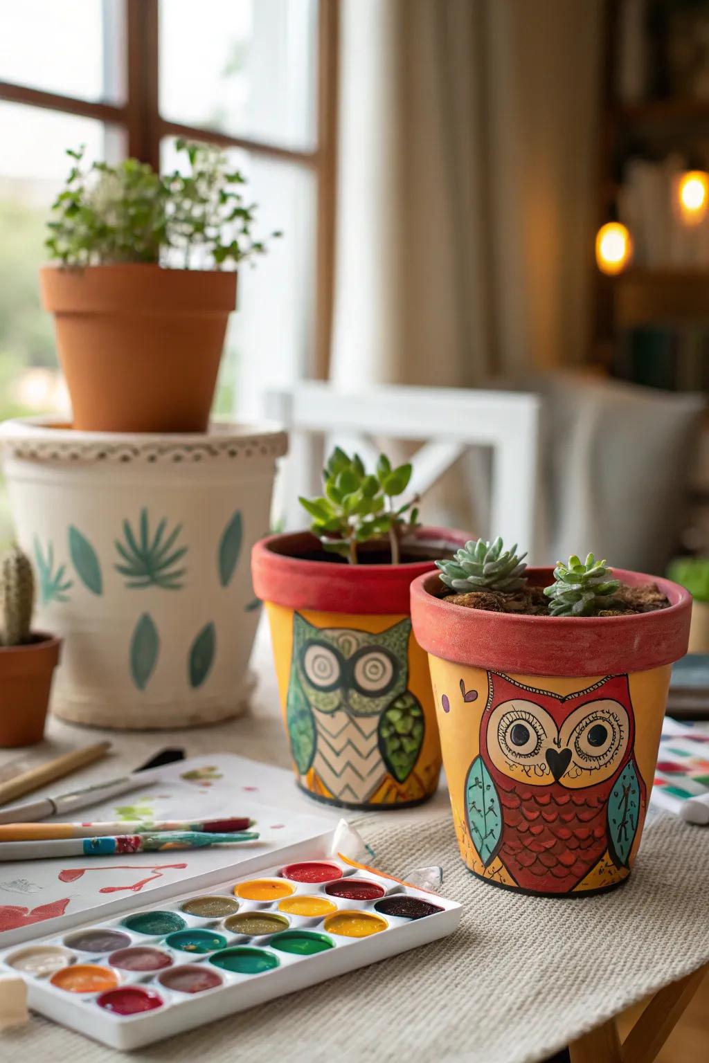 Fun Paint-a-Pot Activity