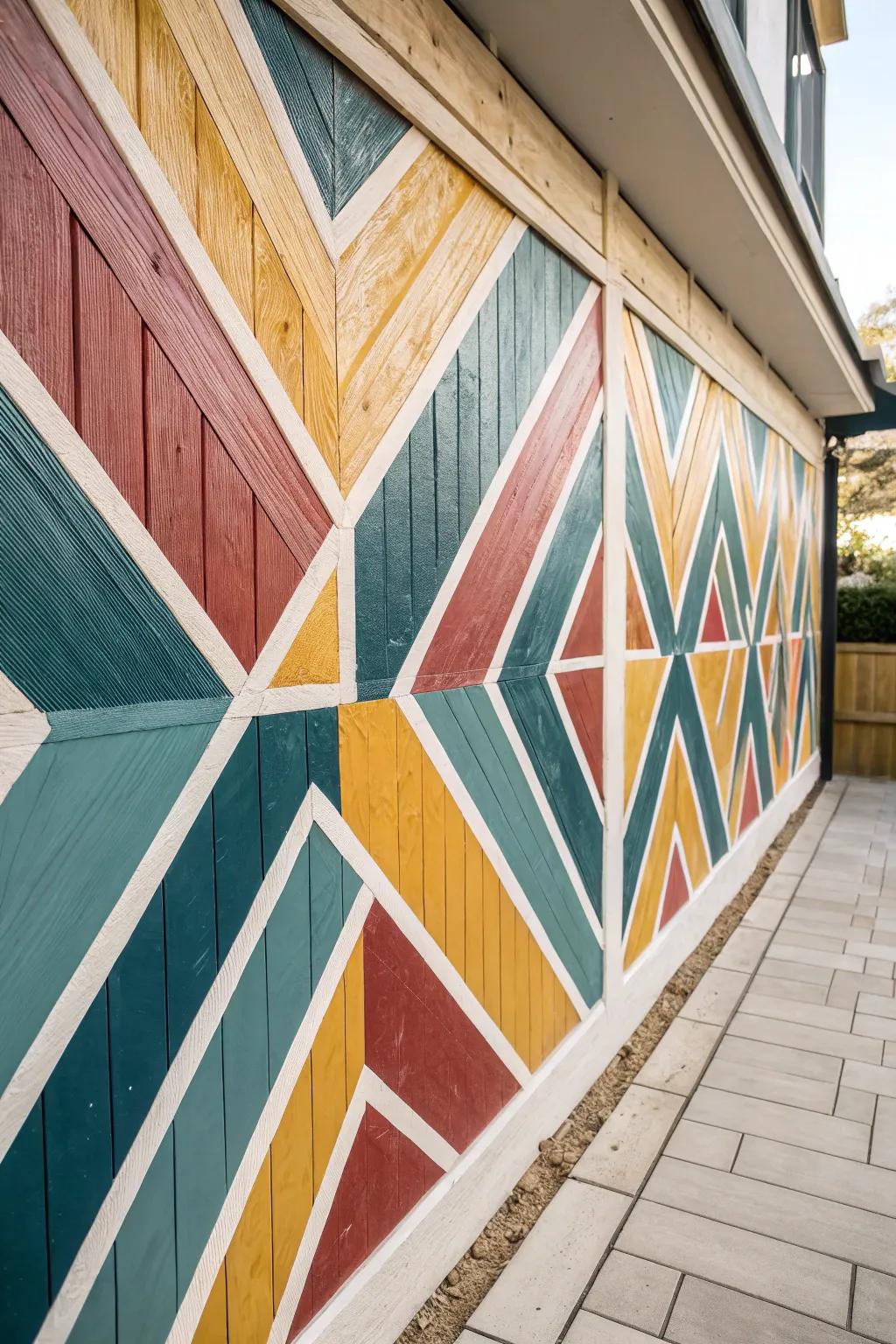 Transform your space with bold geometric patterns—where artistry meets minimalist elegance.