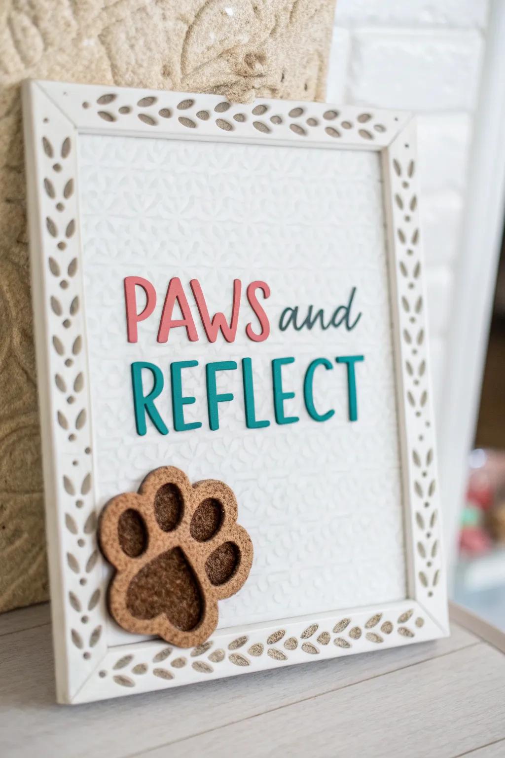 Let pawsitive vibes brighten your day with inspiring words and natural beauty.