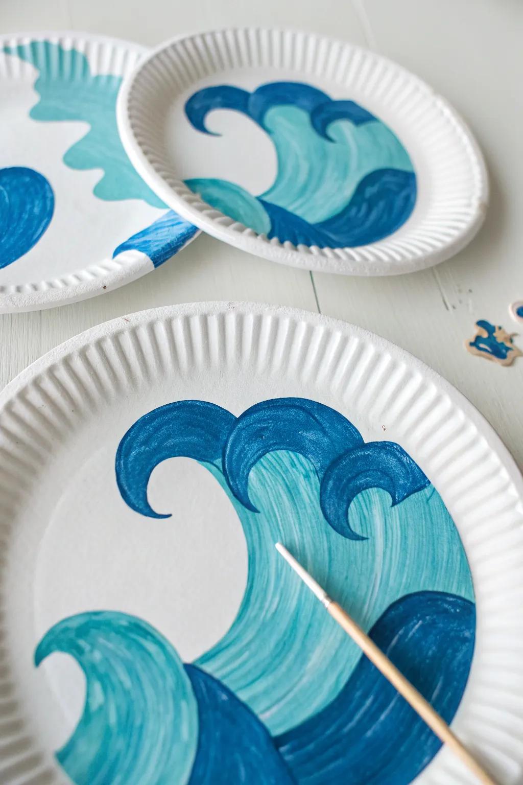 Craft your own miracle: Minimalist waves meet bold hues in this Scandinavian-inspired Peter on water craft.