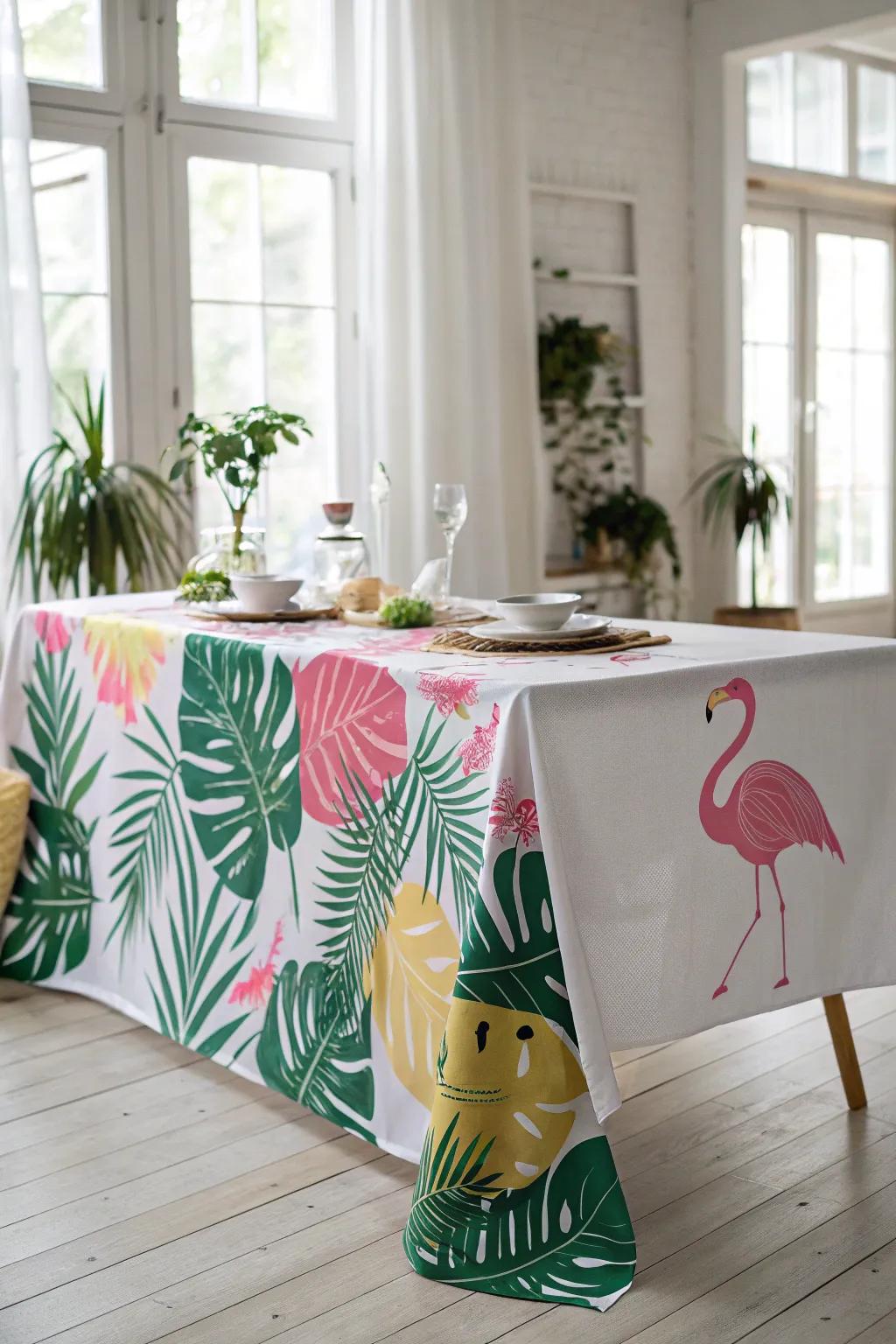 Transform your space into a tropical paradise with vibrant hues and a touch of boho charm.