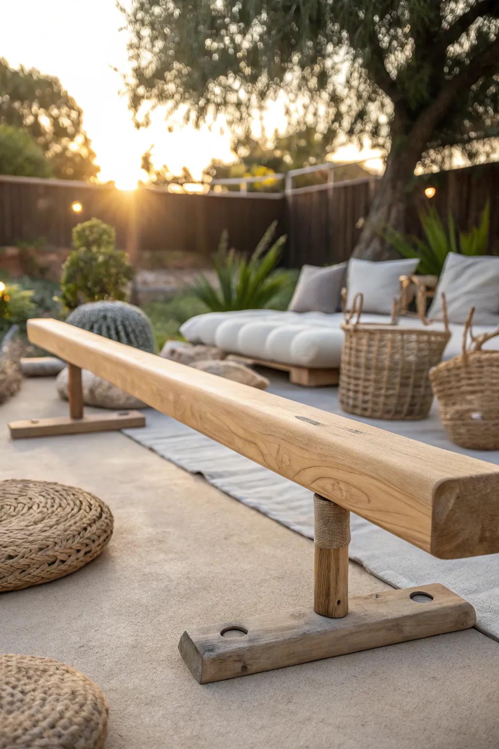 Embrace the elegance of simplicity with this handcrafted balance beam – where play meets Scandinavian minimalism.