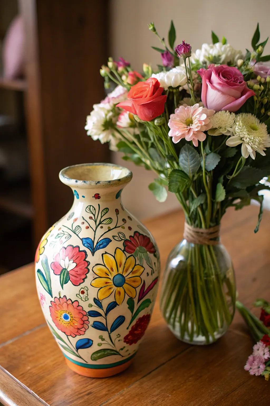 Floral patterns bring a touch of nature to your ceramics.