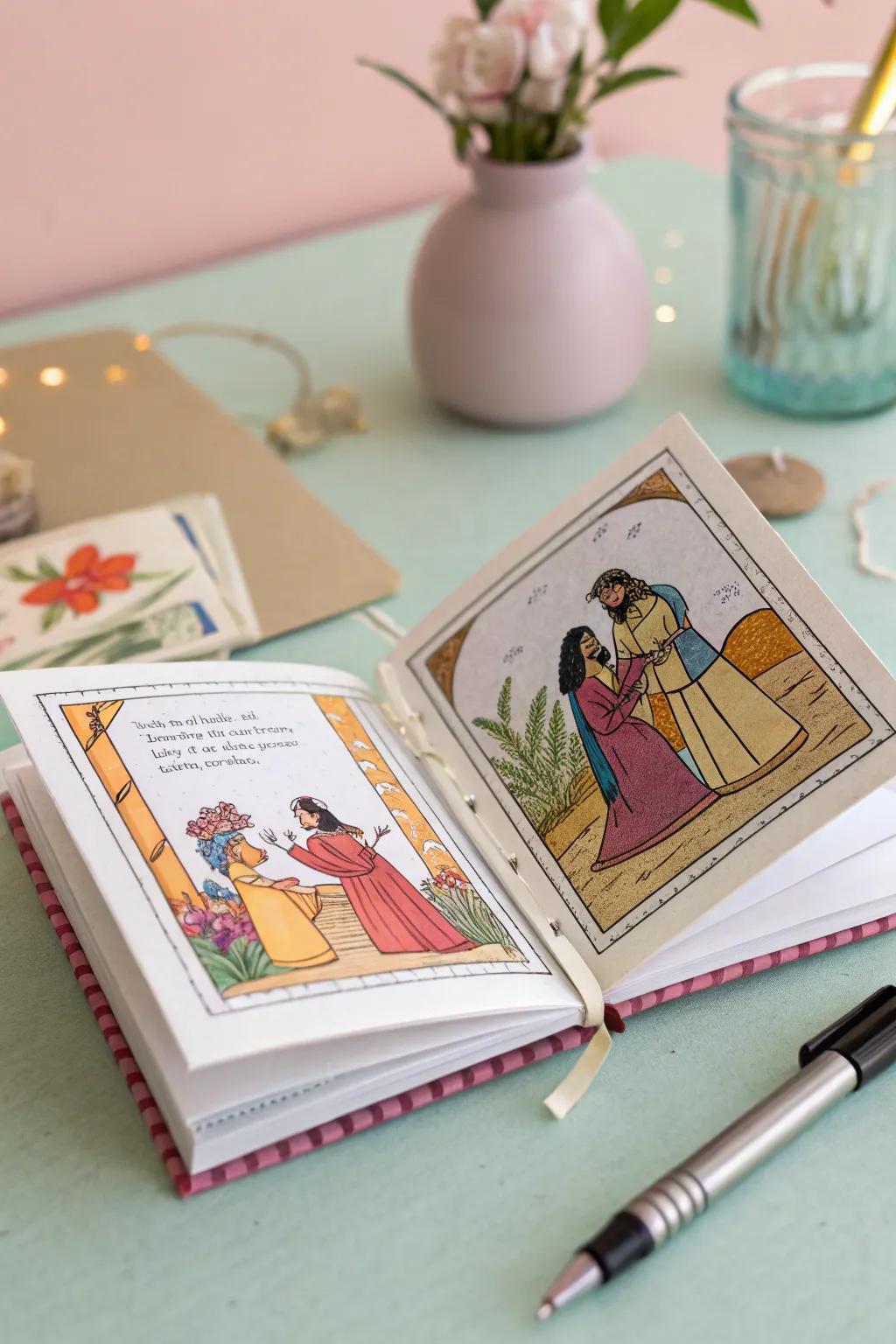 Create a mini book and step into Esther's world.