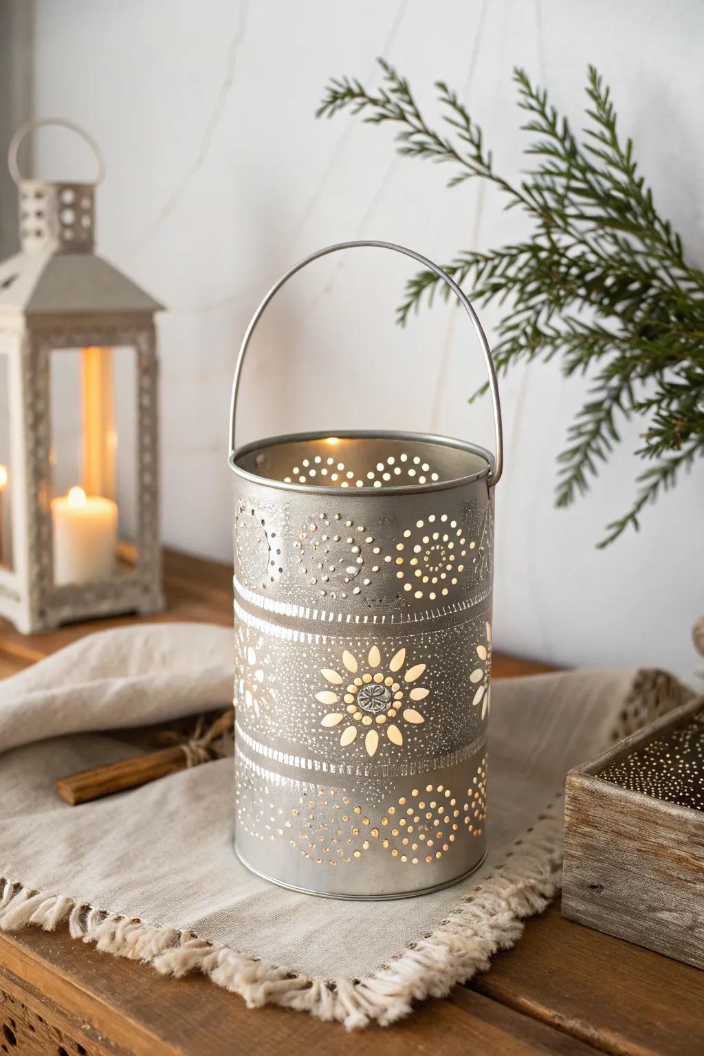 Transform your evenings with the enchanting glow of DIY tin can lanterns—where simplicity meets elegance.