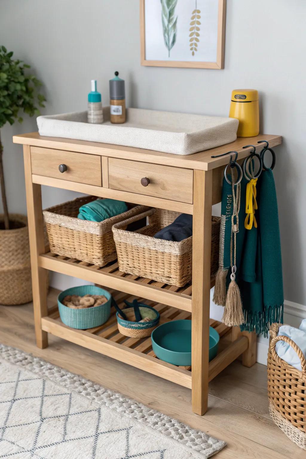 Transform your space with a chic pet station that combines Scandinavian minimalism with boho flair. Perfect for your beloved pet!