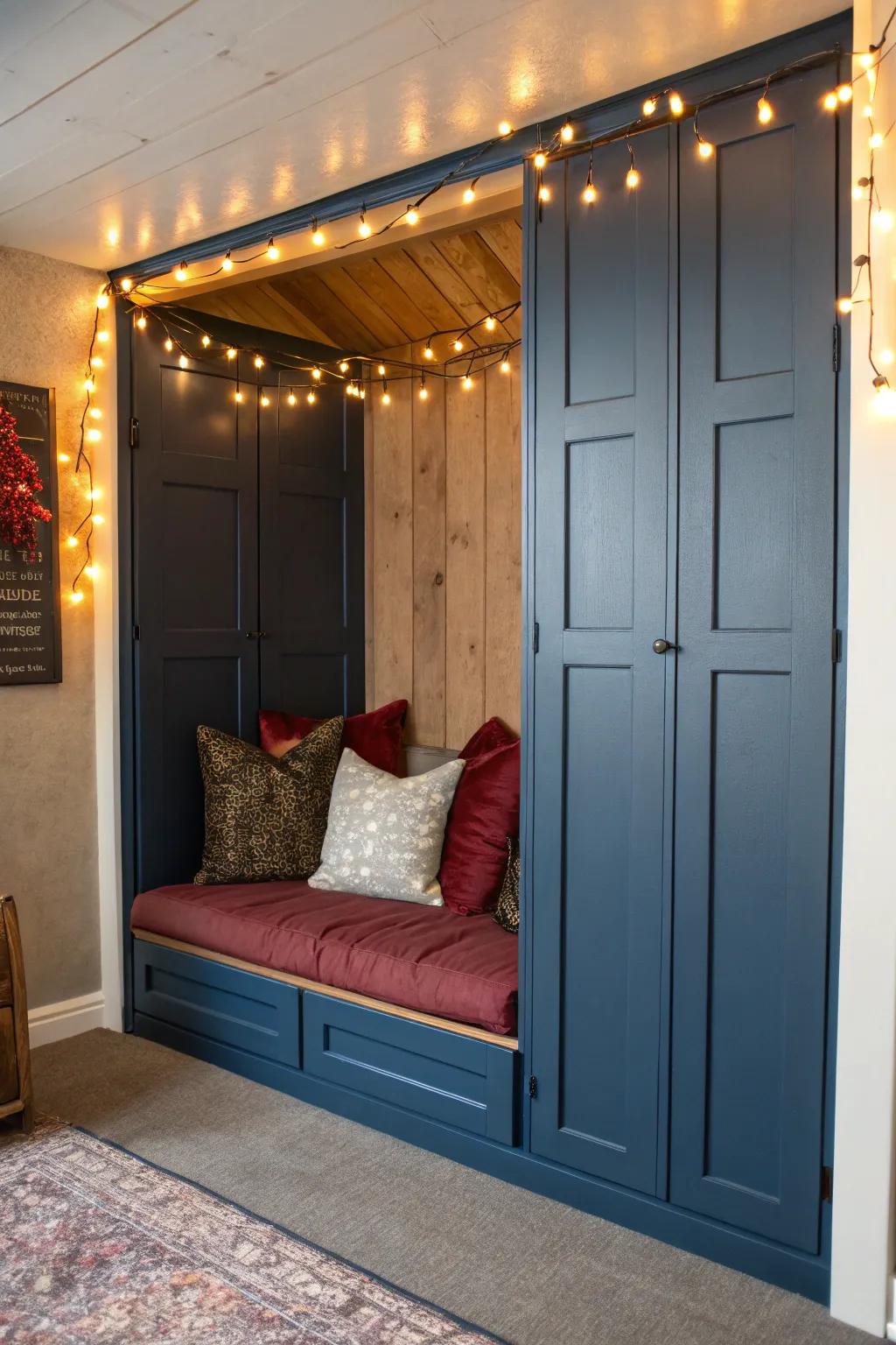 Transform old into gold: Create your own sanctuary with repurposed bifold doors.
