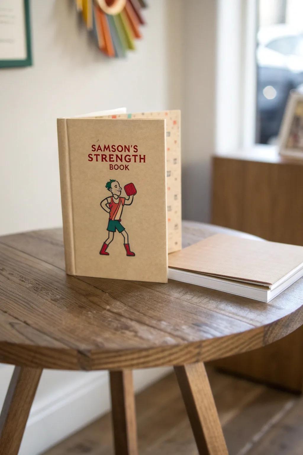 Unleash creativity with a storytelling adventure in 'Samson's Strength Book'—where minimalist design meets bold imagination.