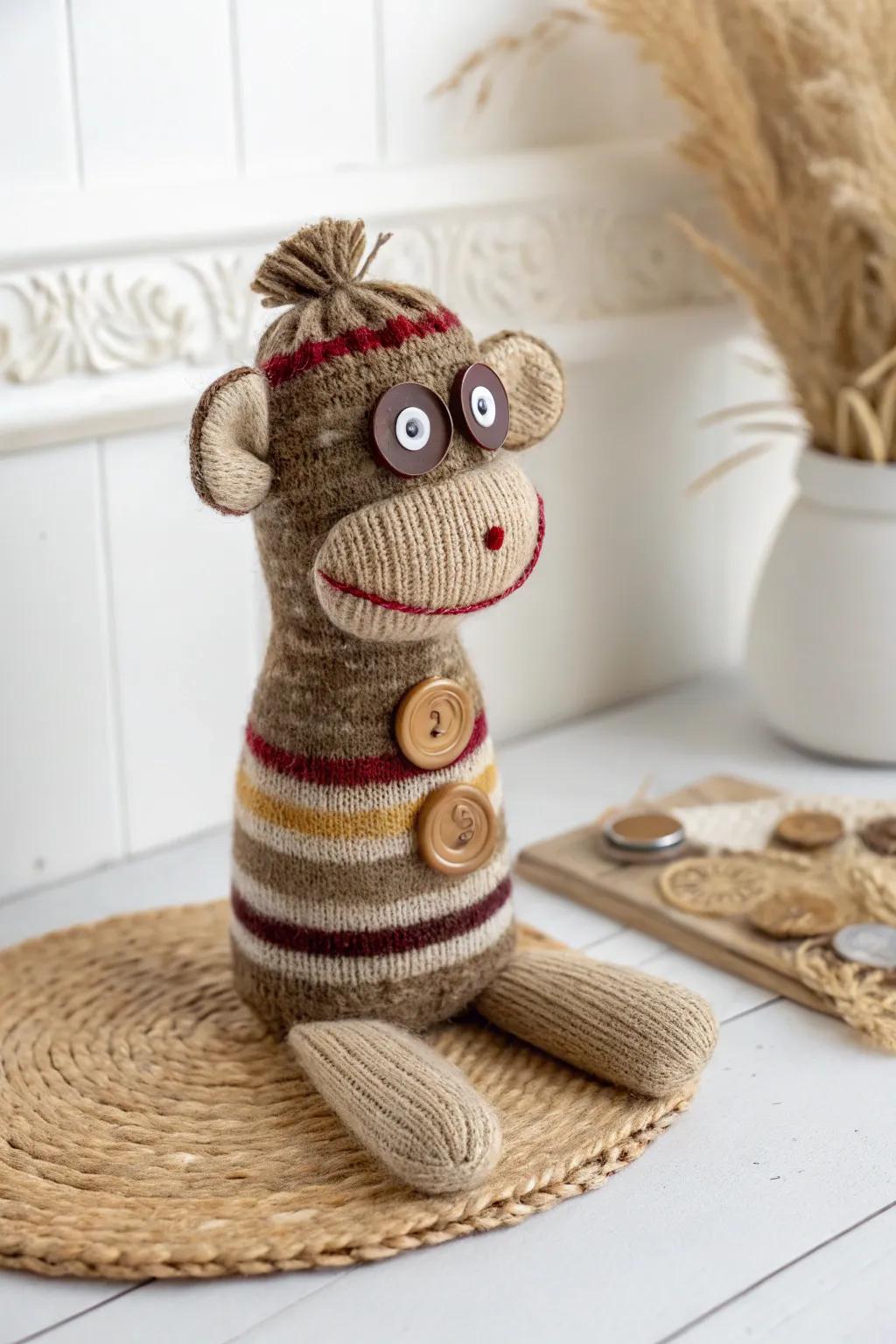 Transforming the old into whimsical: Craft your own eco-friendly sock puppet with a touch of Scandinavian simplicity and Boho flair.