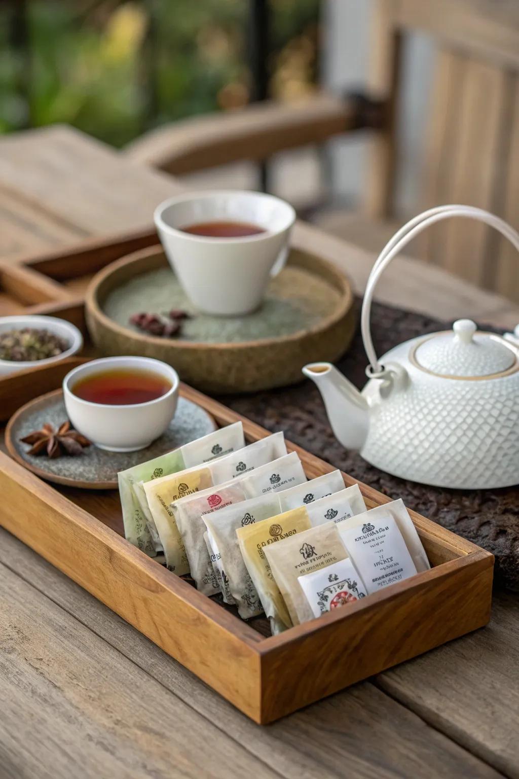 Herbal teas enhance relaxation during your spa party.