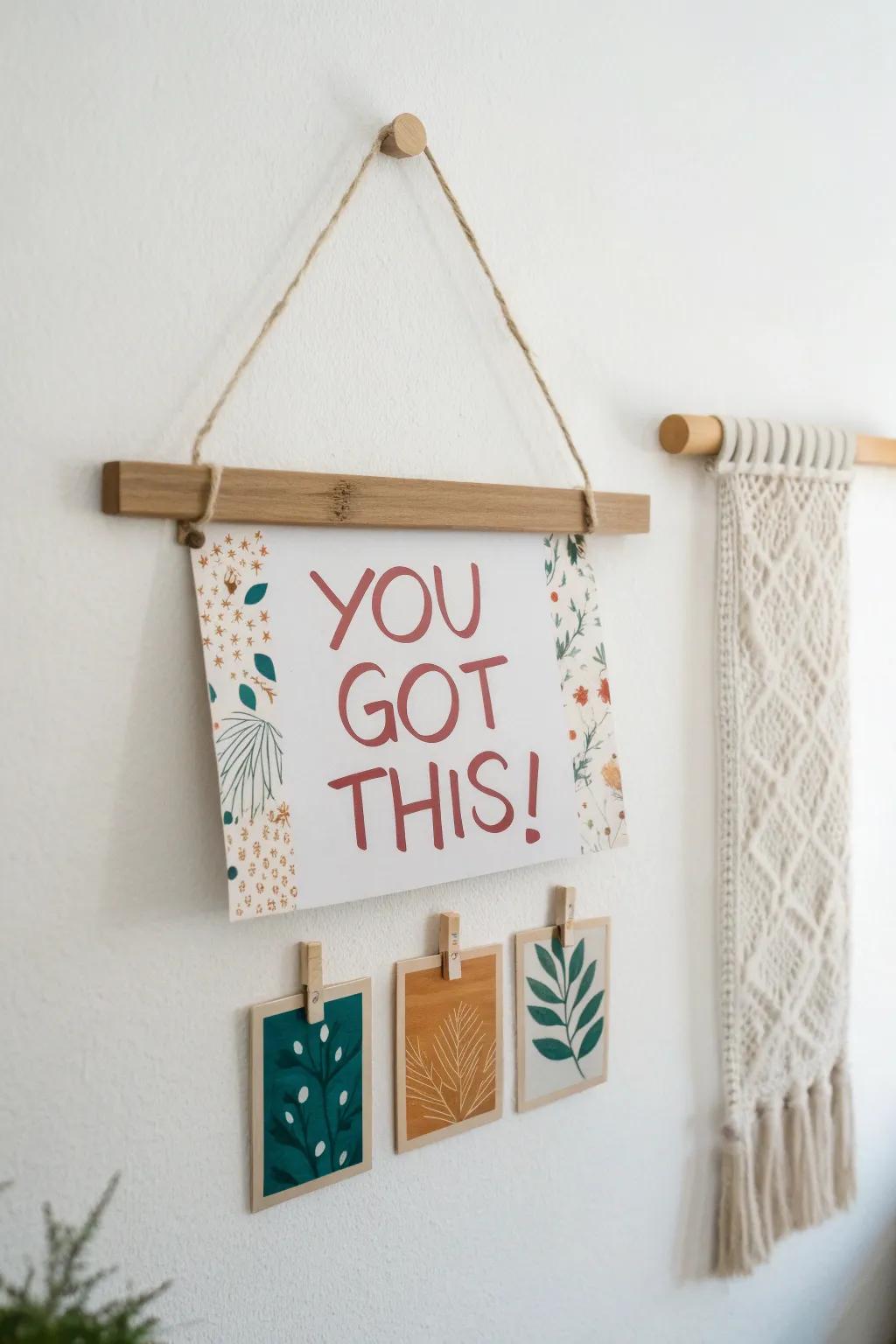 Transform your space with a Positive Affirmations Wall—where simplicity meets inspiration.