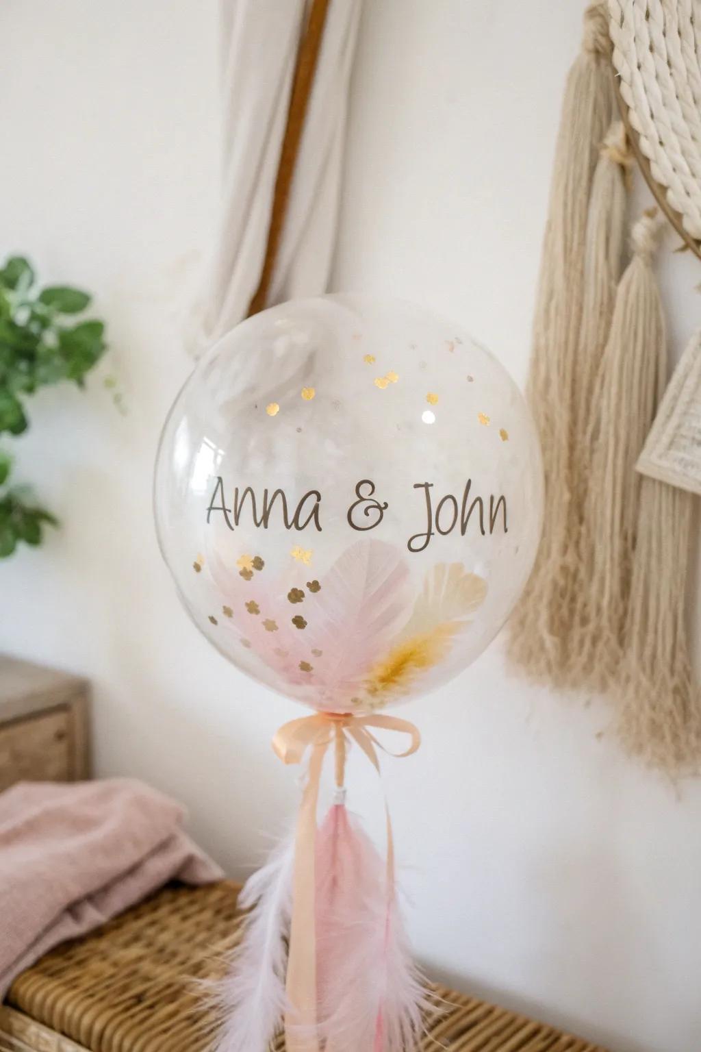 Celebrate love with a touch of elegance—personalized balloons crafted for unforgettable moments.