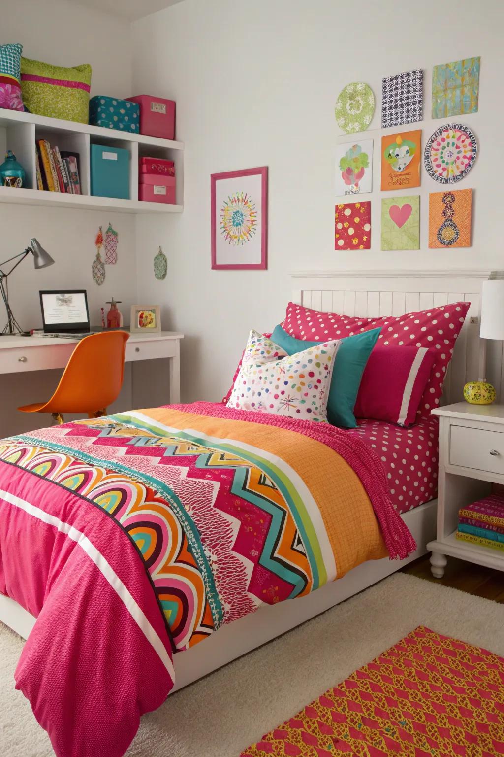 Bold bedding that makes a statement.