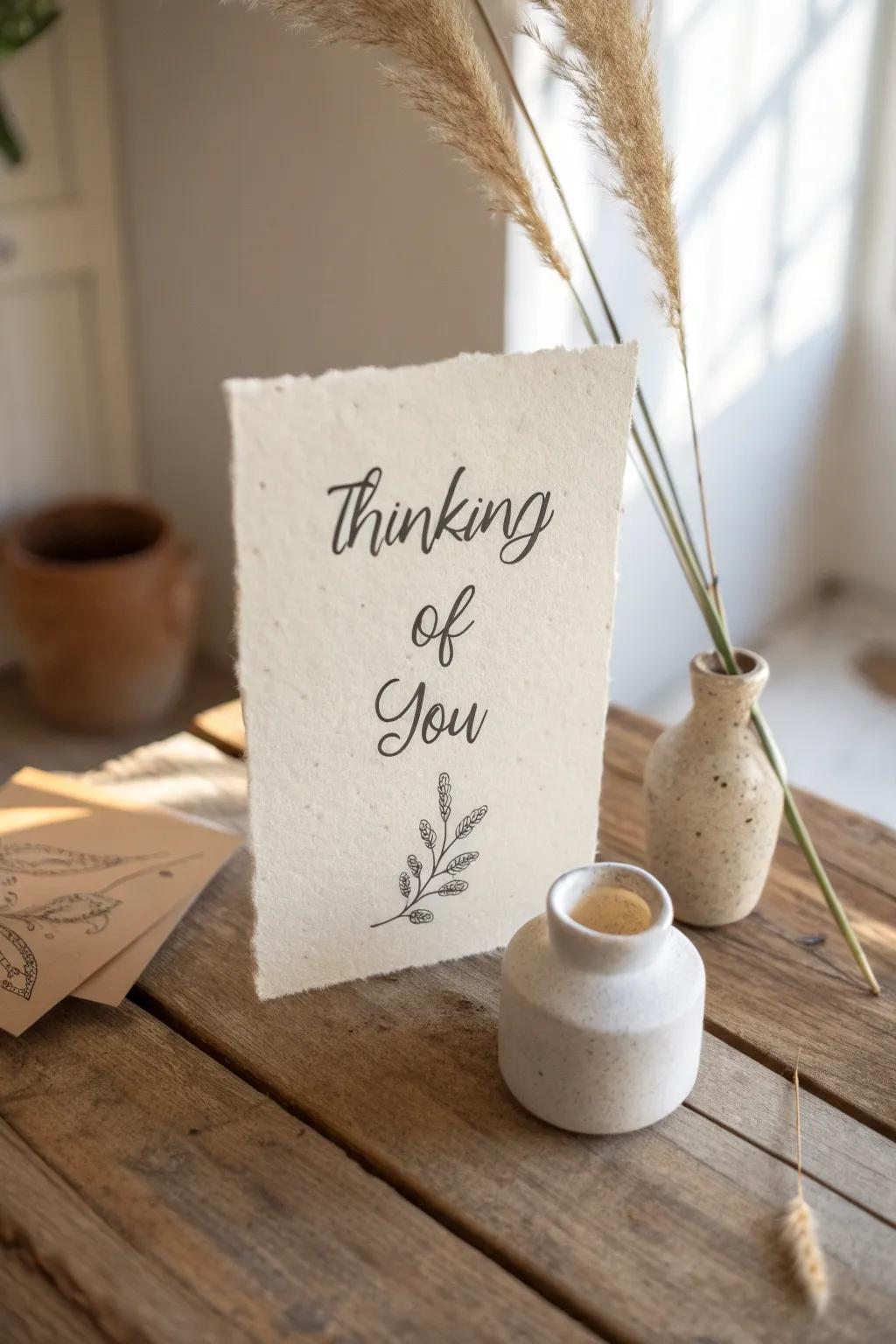 Elegant expressions in ink: Capture the art of heartfelt messages with a touch of handcrafted charm.