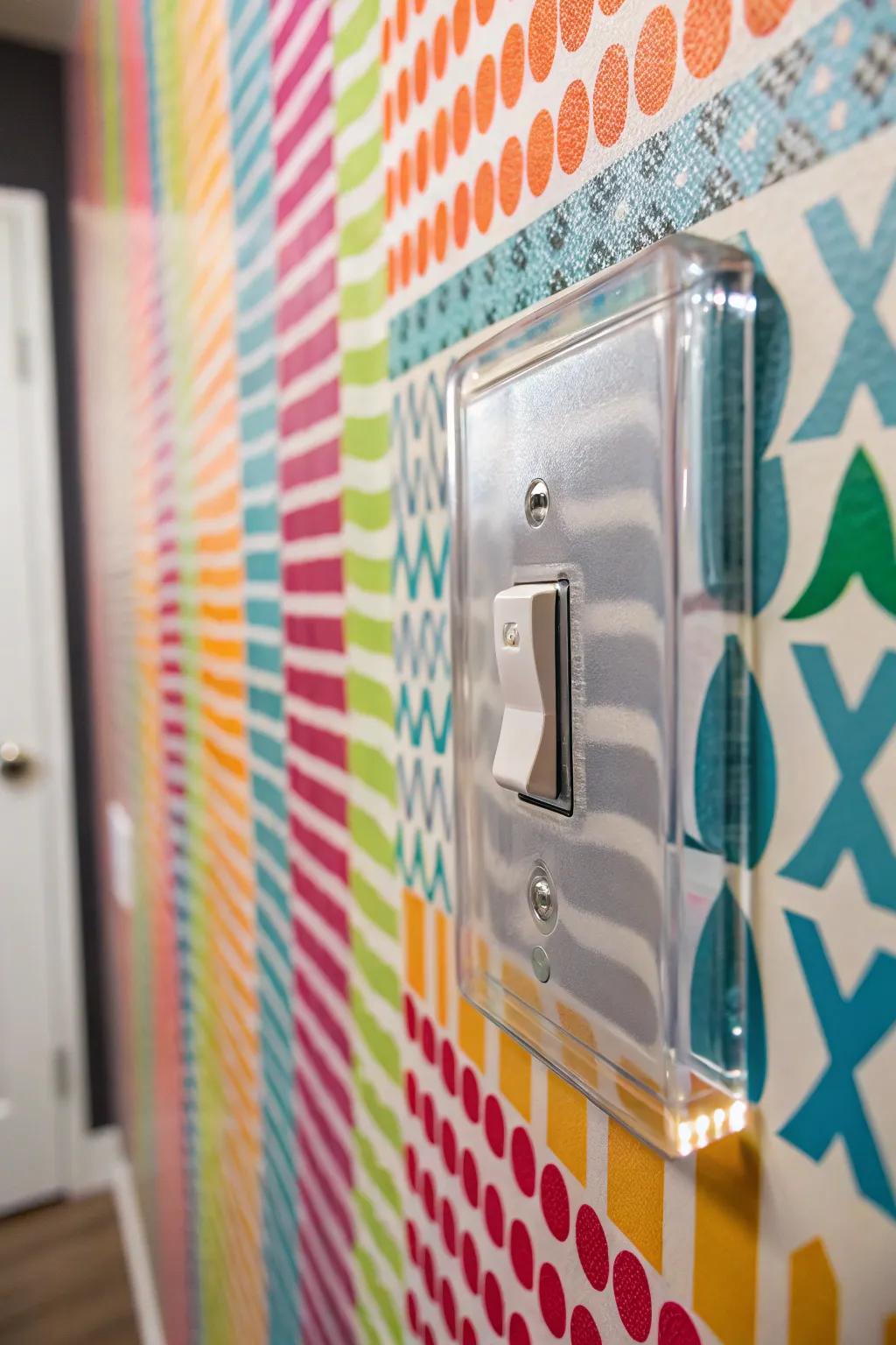 Acrylic switches that allow the room's decor to be the star.