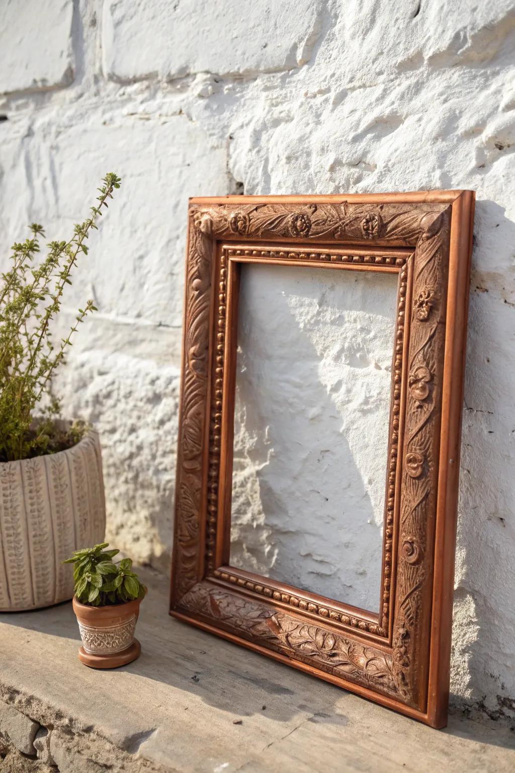 Transform simplicity into a statement with bold metallic hues. Discover the art of upcycling and let your walls tell a story.