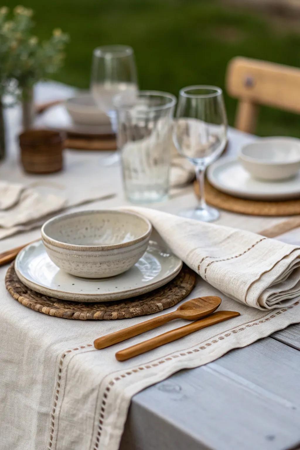 Vintage linen napkins elevate any dining occasion.