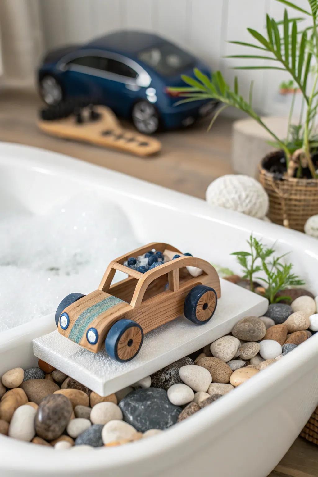 Transform playtime into a stylish DIY car wash adventure, where simplicity meets fun!