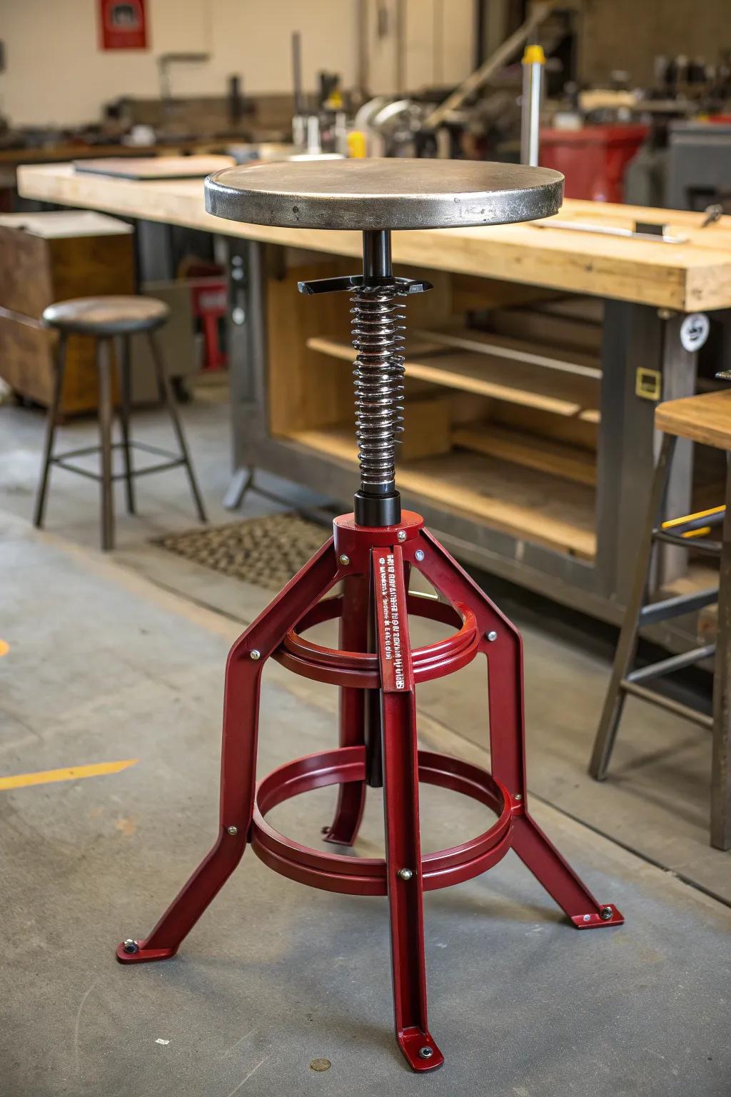 Elevate your workspace: Discover the artistry in adjustable height stools.