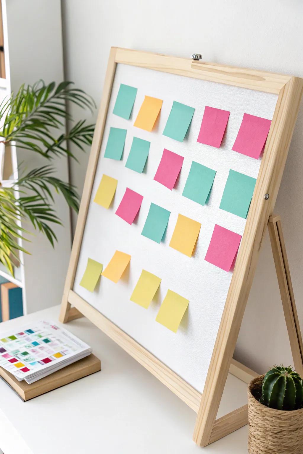 Transform your ideas into art with a Sticky Note Haven!