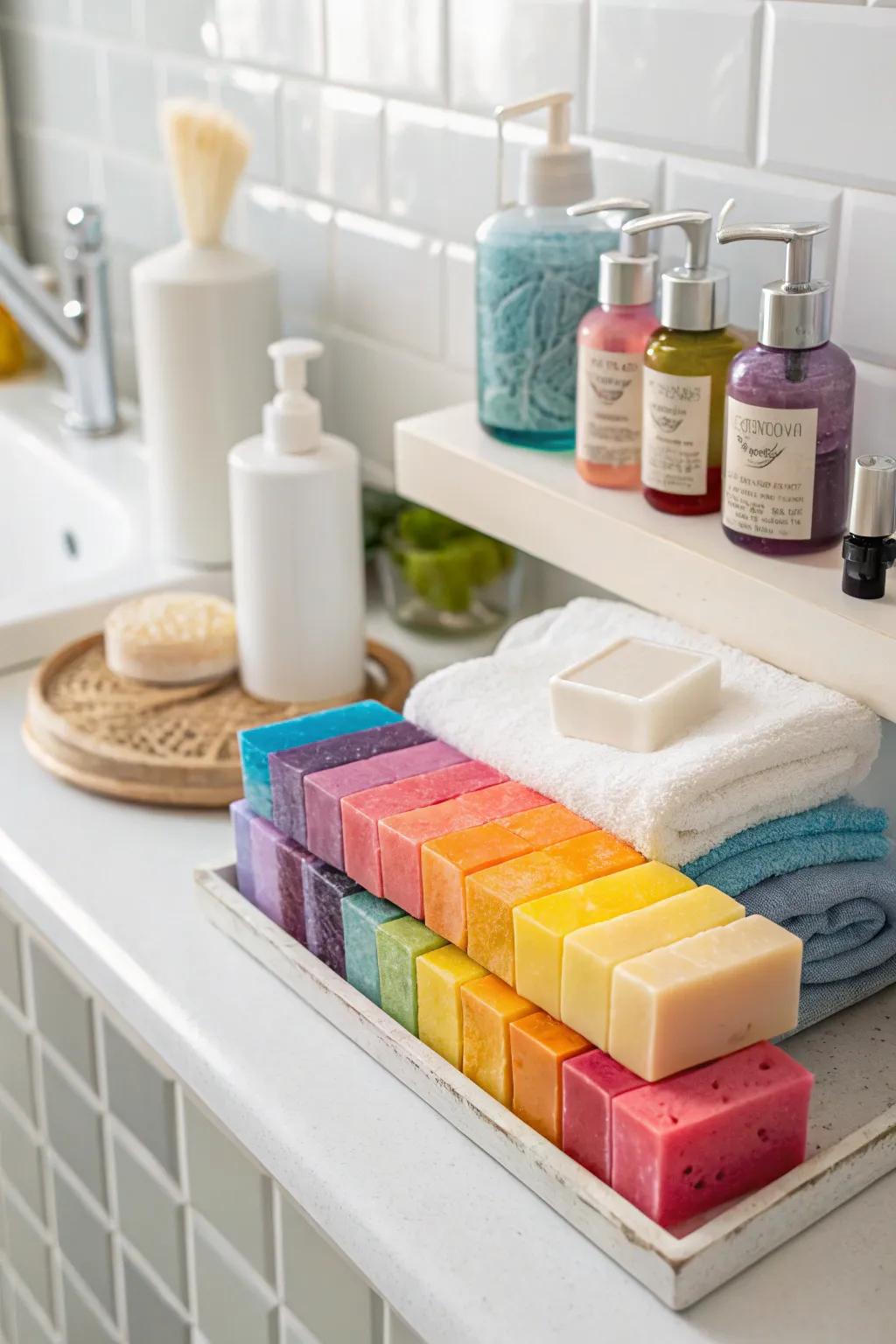 Transform your bath with luxurious handmade soaps.