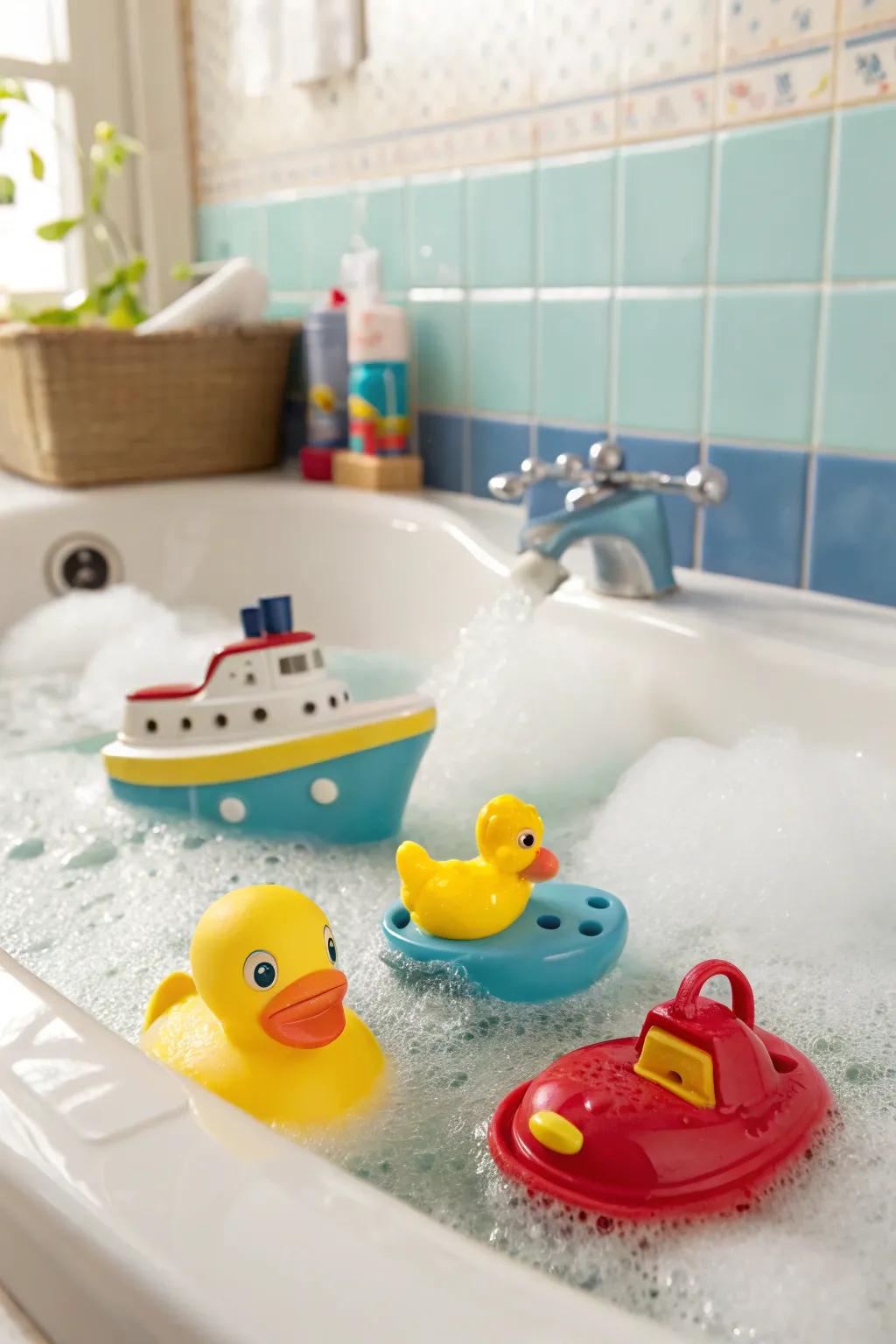 Turn bath time into fun time with vibrant and engaging bath toys.