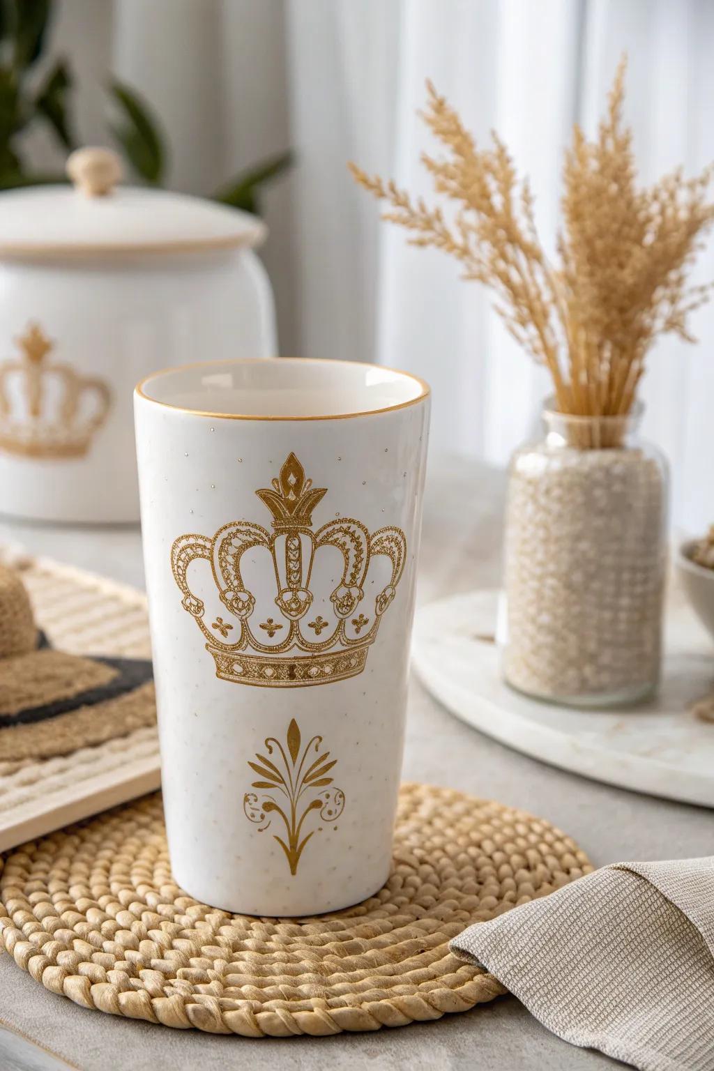 Celebrate your crowning achievement with this stunning 50th birthday tumbler, perfect for adding a touch of elegance to any occasion.