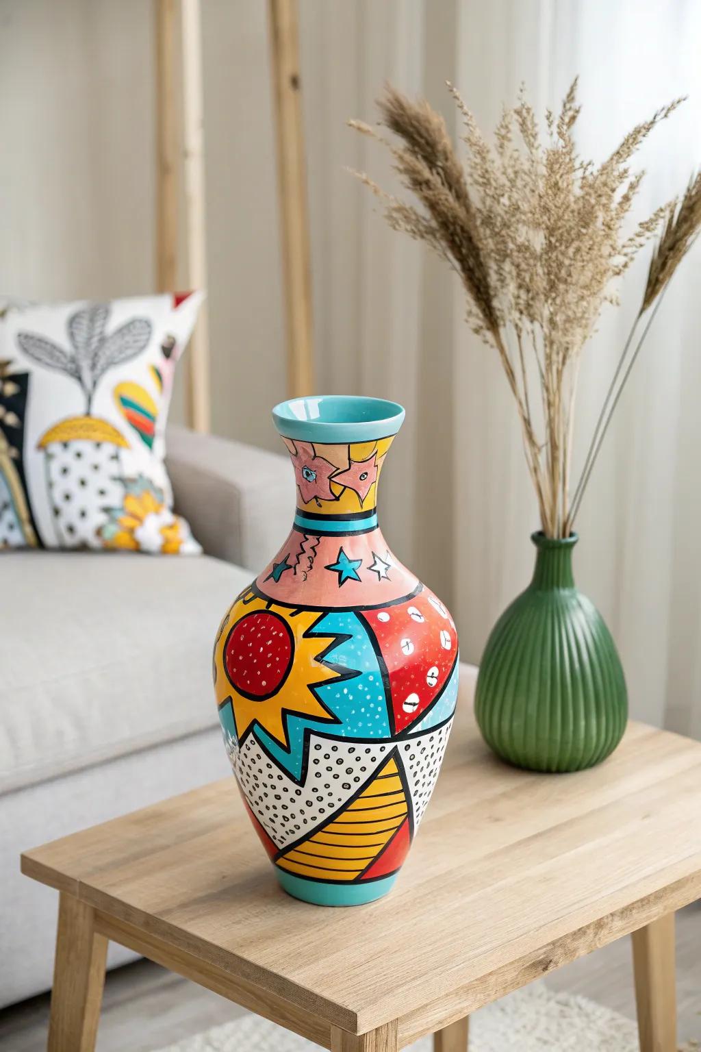 Embrace bold creativity with pop art-inspired ceramics, blending vibrant youthfulness with minimalist elegance.