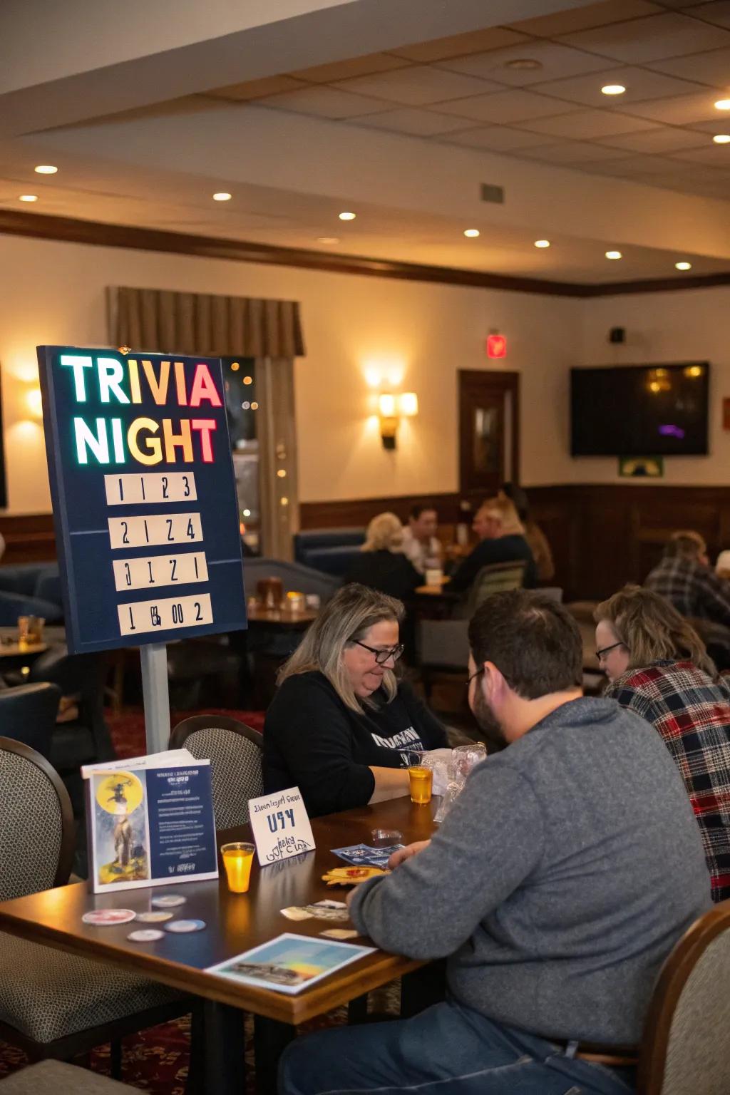 Test your knowledge with a personalized trivia night.