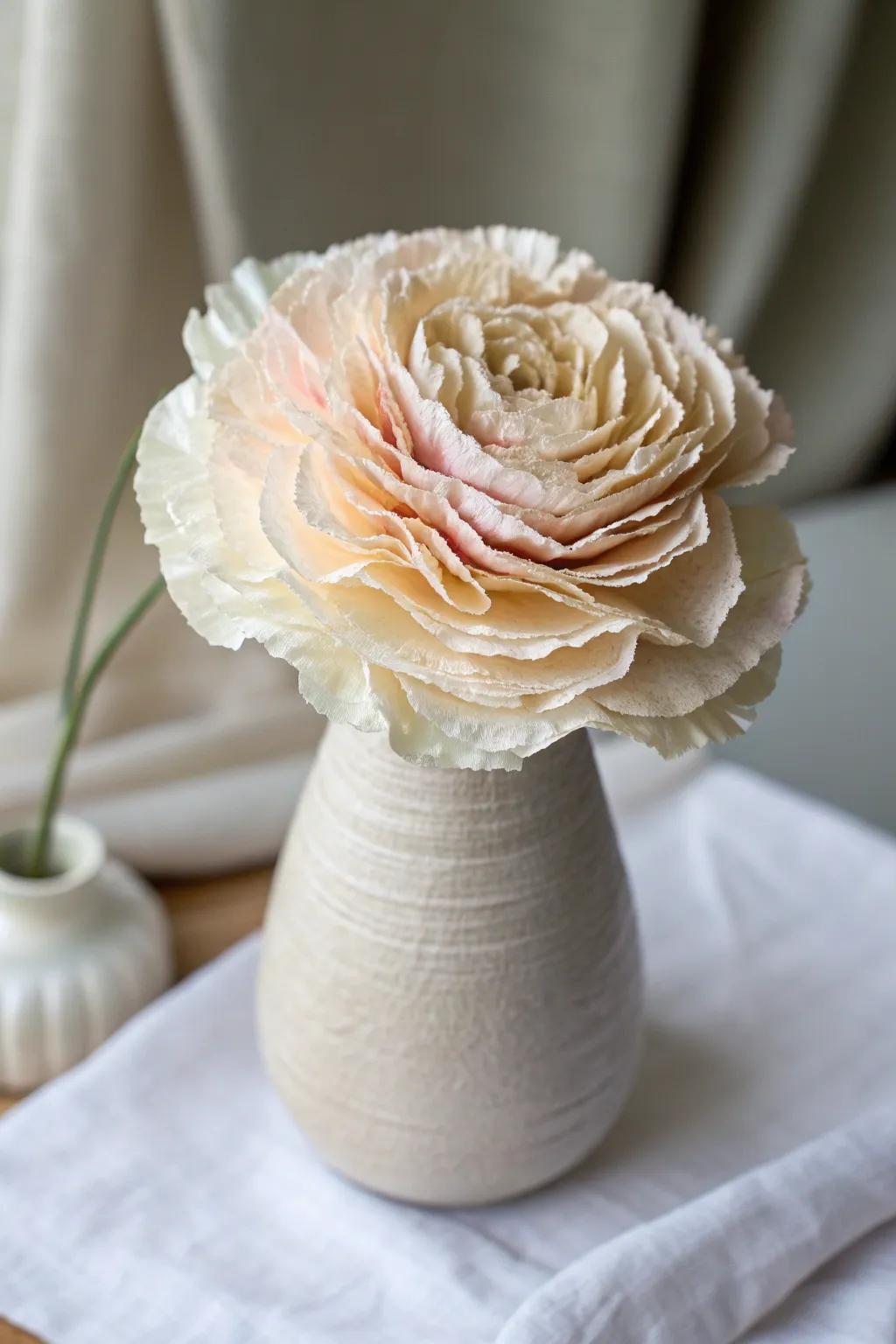 Elevate your space with the natural beauty of handcrafted coffee filter flowers.