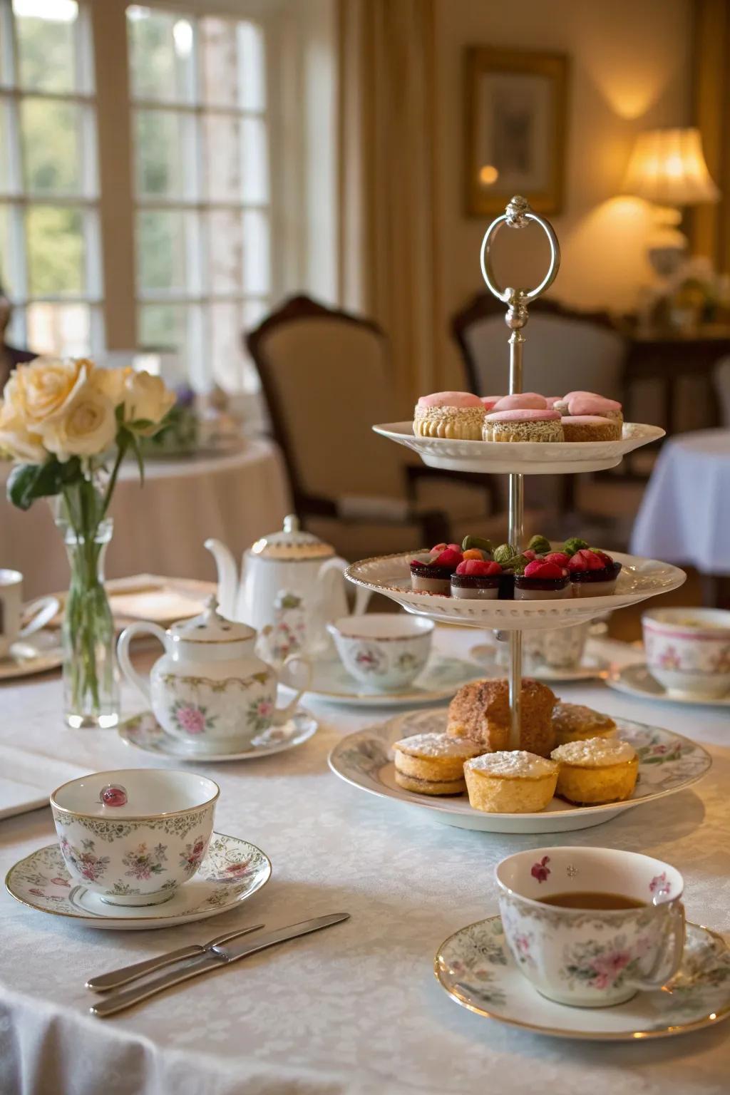 Indulge in a sophisticated high tea party at home.