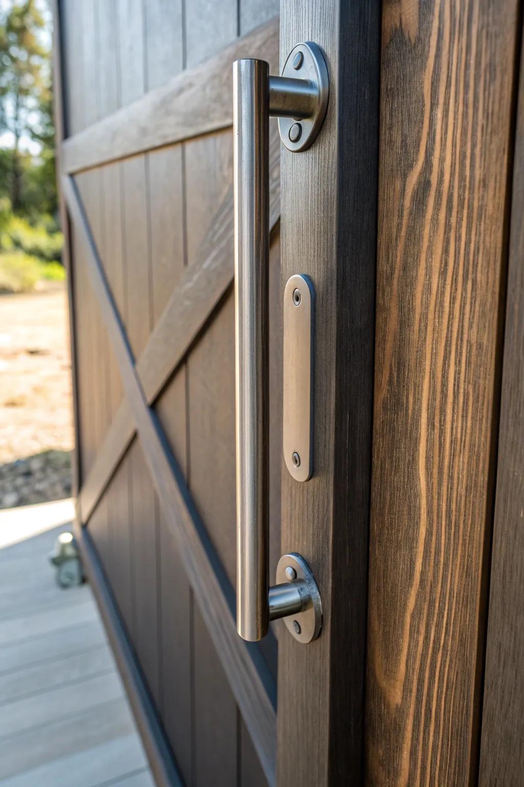 Elevate your space with the chic elegance of brushed metal accents.