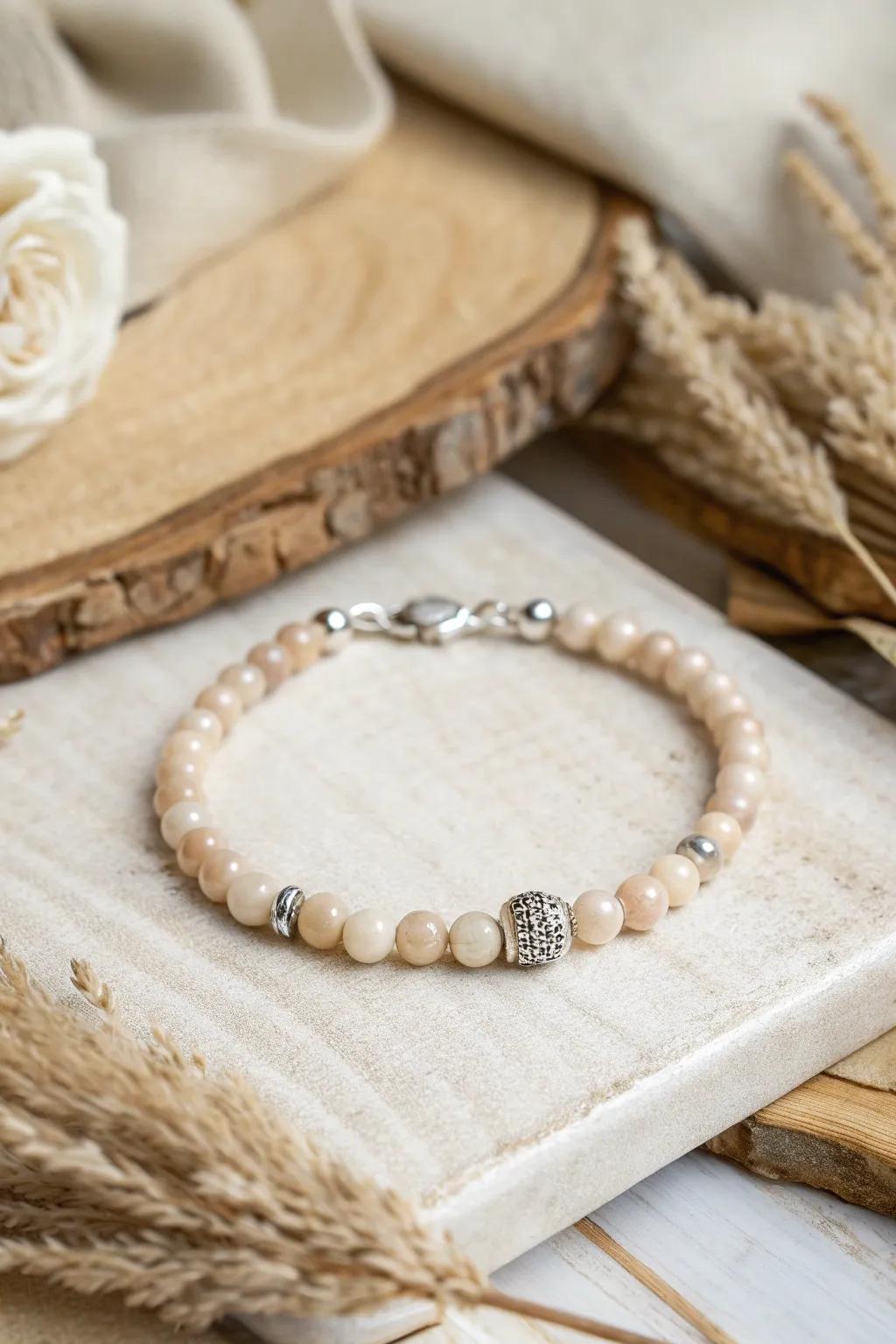 Discover the elegance of minimalist design with our sleek screw clasp beaded bracelets, perfect for adding a touch of sophistication to any look.