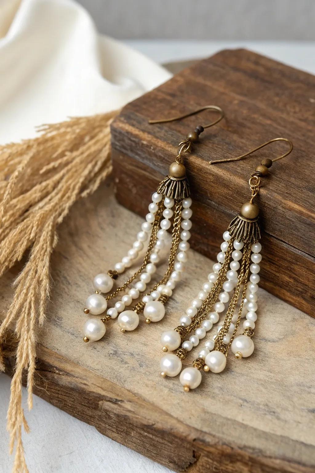 Embrace timeless elegance with vintage-inspired beaded earrings that whisper old-world charm.
