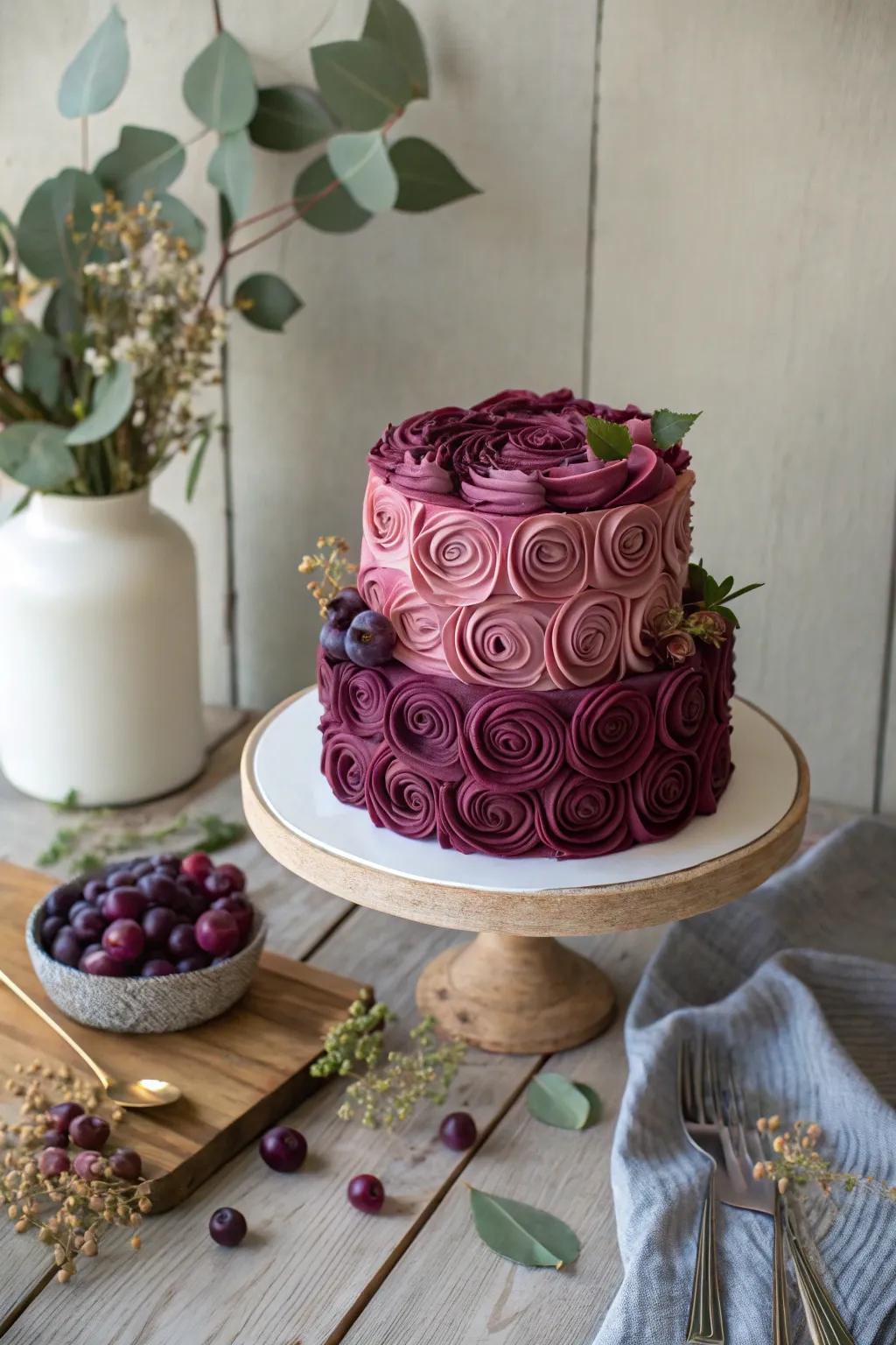 Celebrate in style with a wine-inspired cake that's a feast for the eyes and the soul. 🎂🍷